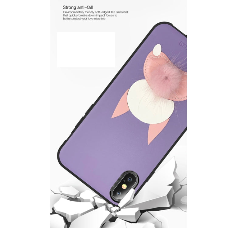 For iPhone 11 TJ KINGS Cartoon Series Shockproof TPU + Stitching Leather Case