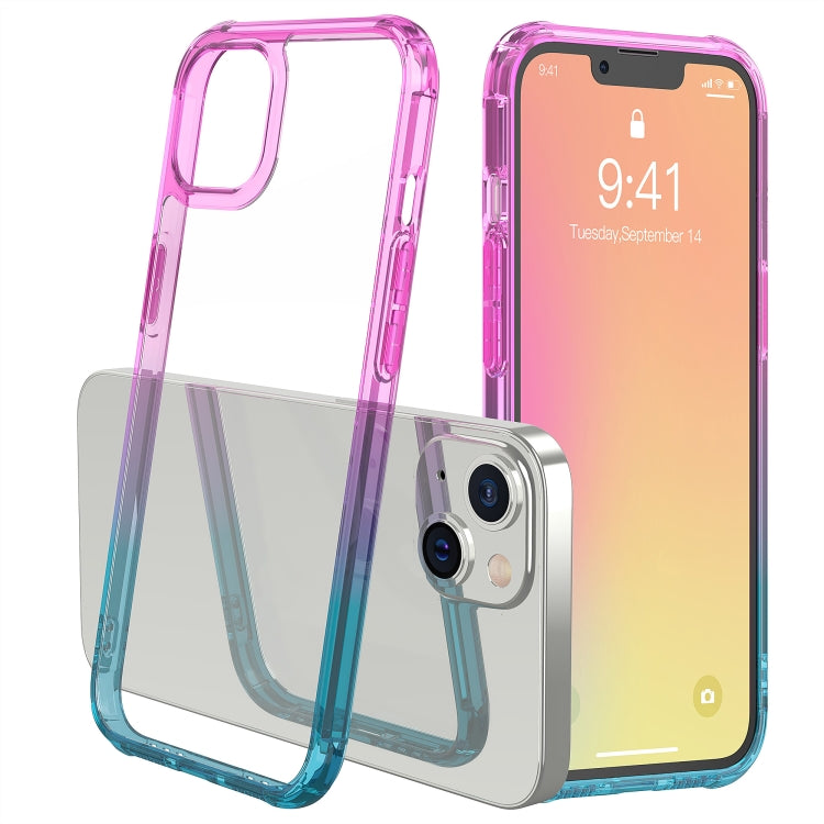 For iPhone 13 mini Sound Coversion Shockproof Gradient Acrylic Protective Case