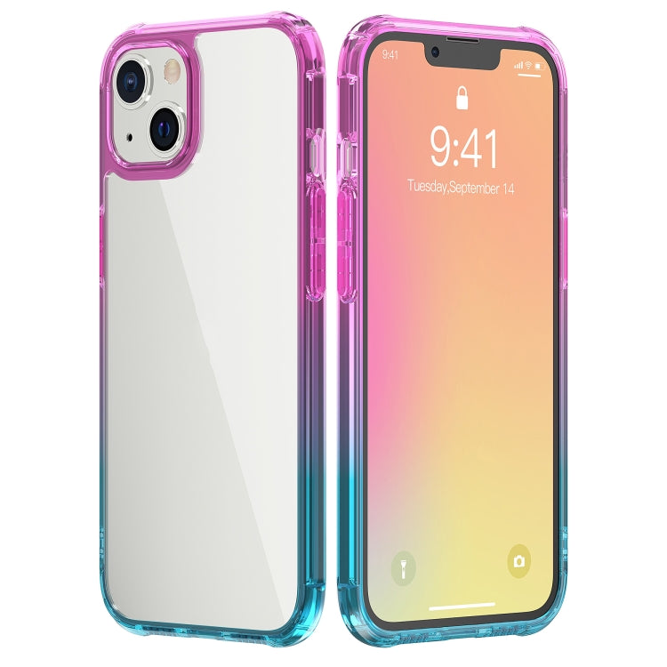 For iPhone 13 mini Sound Coversion Shockproof Gradient Acrylic Protective Case