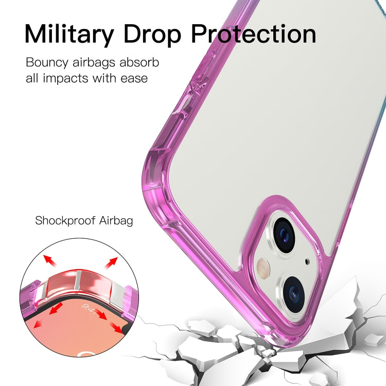For iPhone 13 mini Sound Coversion Shockproof Gradient Acrylic Protective Case