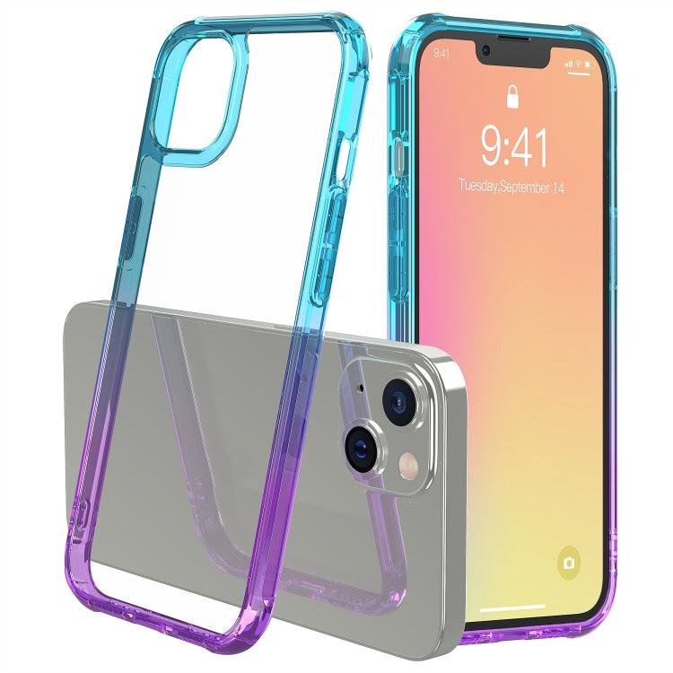 For iPhone 13 mini Sound Coversion Shockproof Gradient Acrylic Protective Case