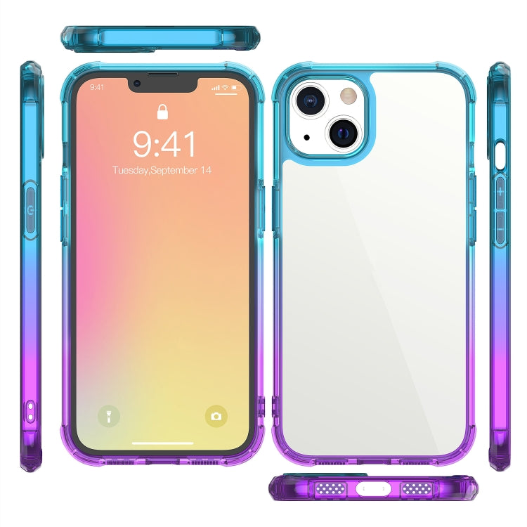 For iPhone 13 mini Sound Coversion Shockproof Gradient Acrylic Protective Case