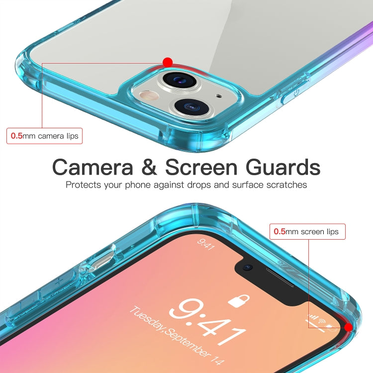For iPhone 13 mini Sound Coversion Shockproof Gradient Acrylic Protective Case