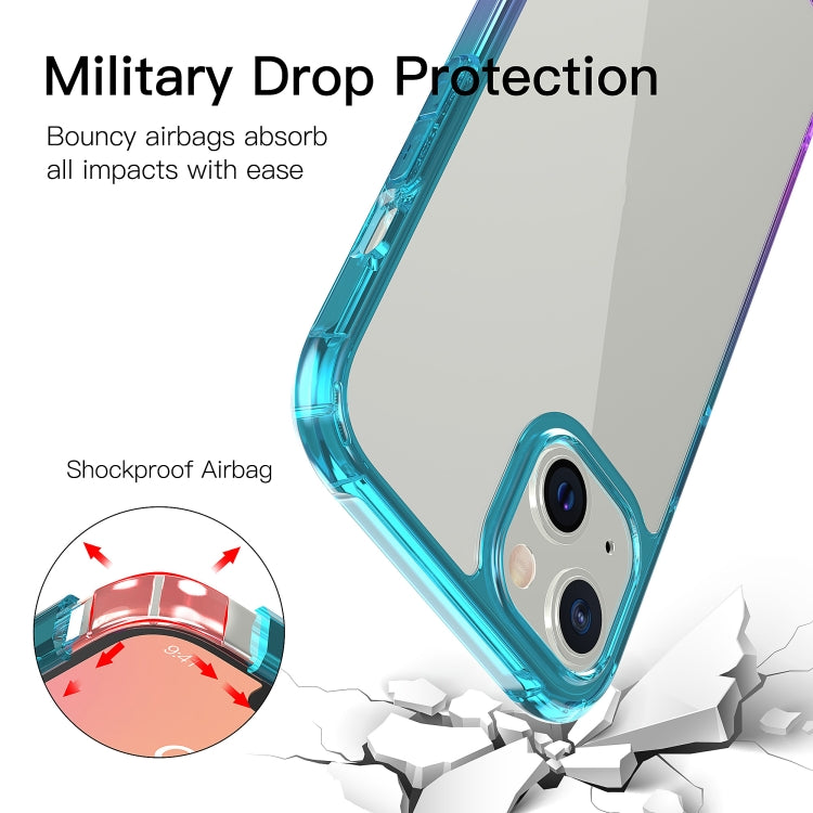For iPhone 13 mini Sound Coversion Shockproof Gradient Acrylic Protective Case
