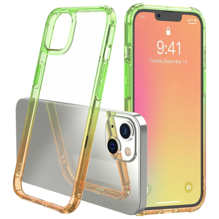 For iPhone 13 mini Sound Coversion Shockproof Gradient Acrylic Protective Case