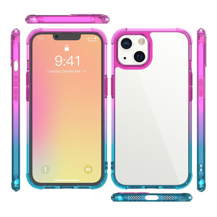 For iPhone 13 Sound Coversion Shockproof Gradient Acrylic Protective Case
