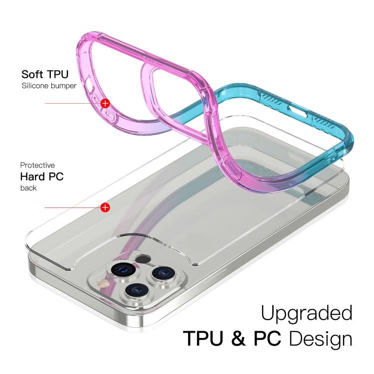 For iPhone 13 Pro Sound Coversion Shockproof Gradient Acrylic Protective Case