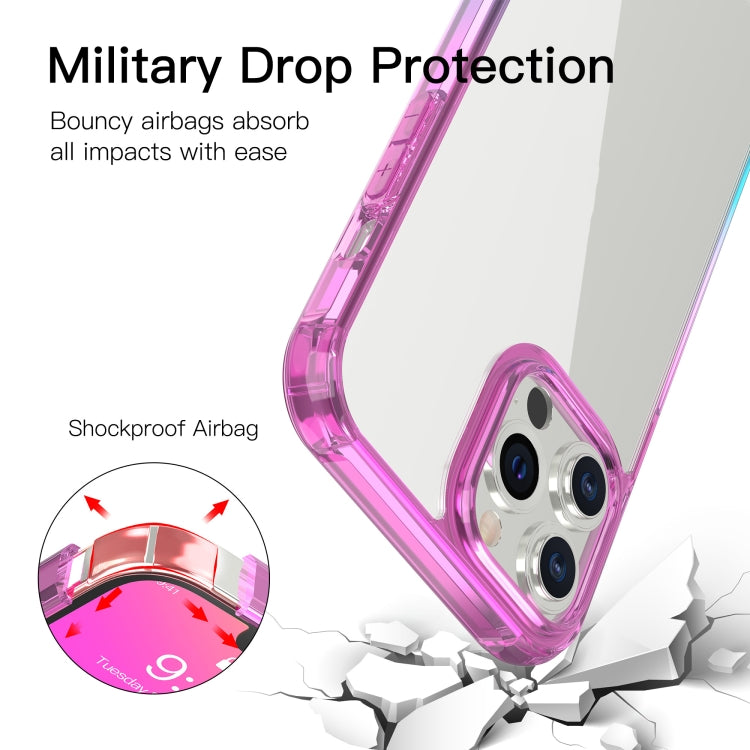 For iPhone 13 Pro Sound Coversion Shockproof Gradient Acrylic Protective Case