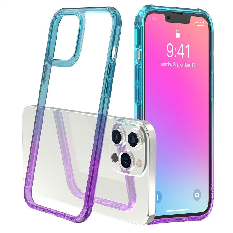 For iPhone 13 Pro Sound Coversion Shockproof Gradient Acrylic Protective Case