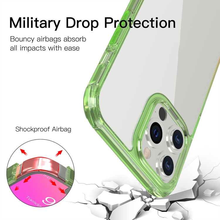 For iPhone 13 Pro Sound Coversion Shockproof Gradient Acrylic Protective Case
