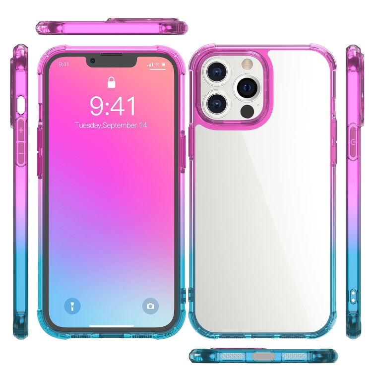 For iPhone 13 Pro Max Sound Coversion Shockproof Gradient Acrylic Protective Case