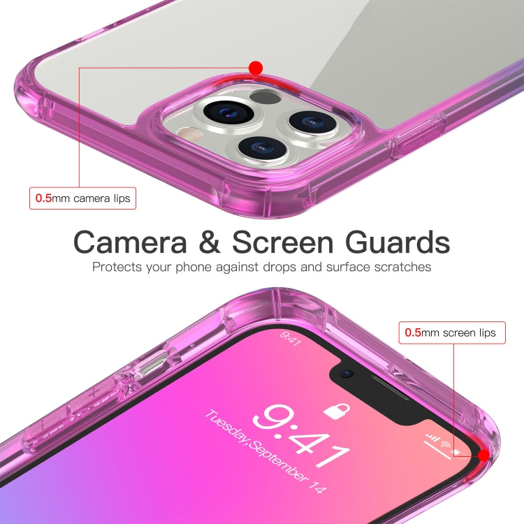 For iPhone 13 Pro Max Sound Coversion Shockproof Gradient Acrylic Protective Case