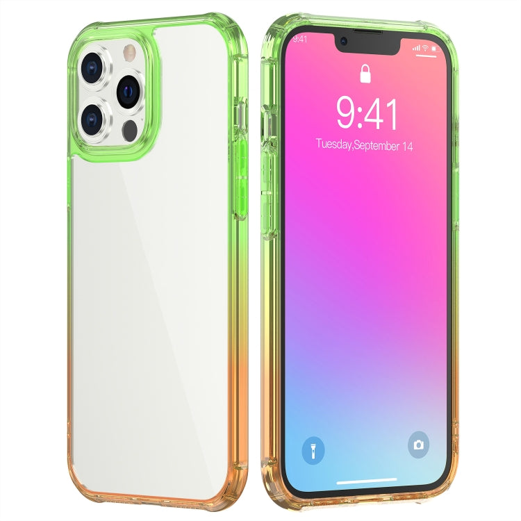 For iPhone 13 Pro Max Sound Coversion Shockproof Gradient Acrylic Protective Case