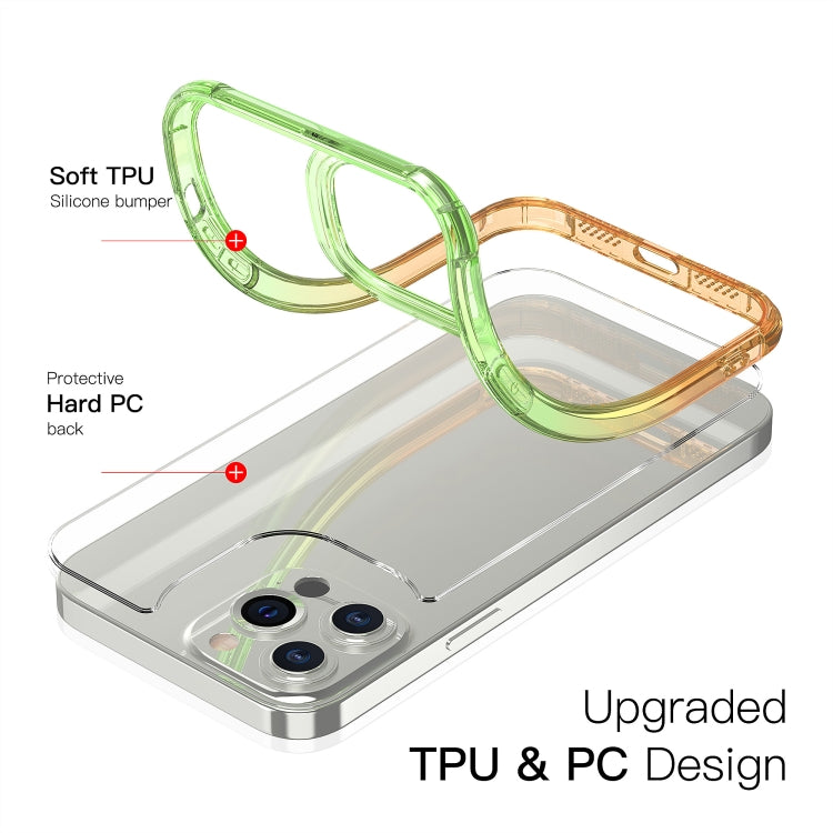 For iPhone 13 Pro Max Sound Coversion Shockproof Gradient Acrylic Protective Case
