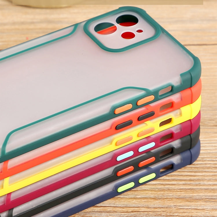 For iPhone 11 Milo Skin-feel 2 in 1 Frosted Four-corner Shockproof TPU + PC Protective Case