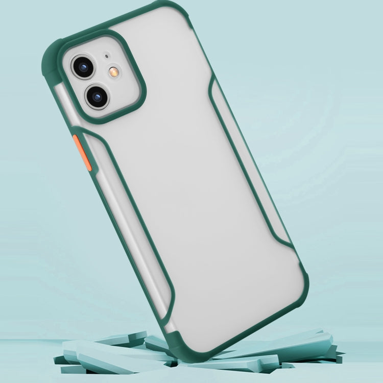 For iPhone 12 mini Milo Skin-feel 2 in 1 Frosted Four-corner Shockproof TPU + PC Protective Case