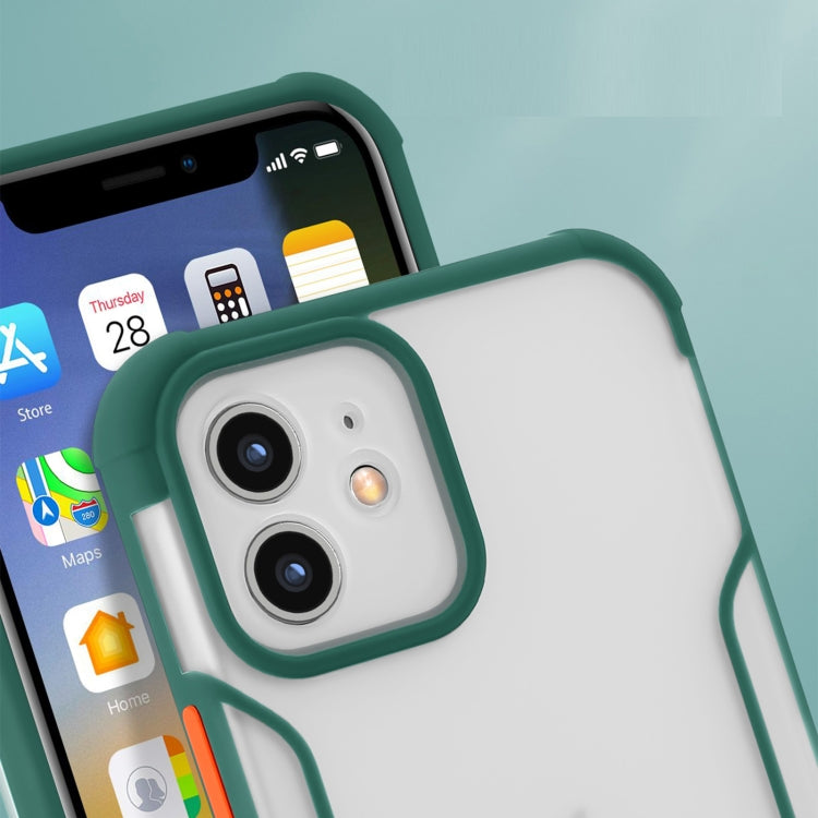 For iPhone 12 mini Milo Skin-feel 2 in 1 Frosted Four-corner Shockproof TPU + PC Protective Case
