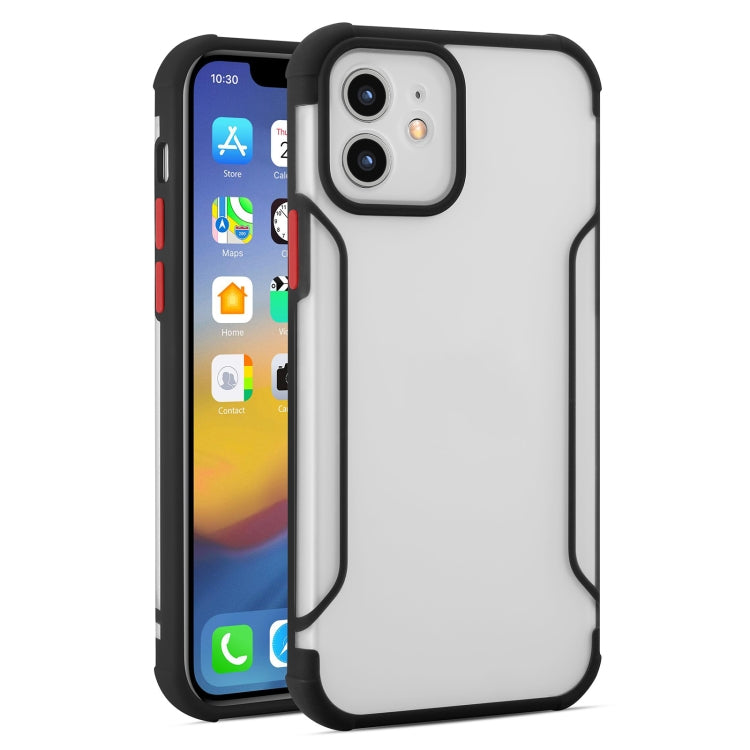 For iPhone 12 Pro Max Milo Skin-feel 2 in 1 Frosted Four-corner Shockproof TPU + PC Protective Case