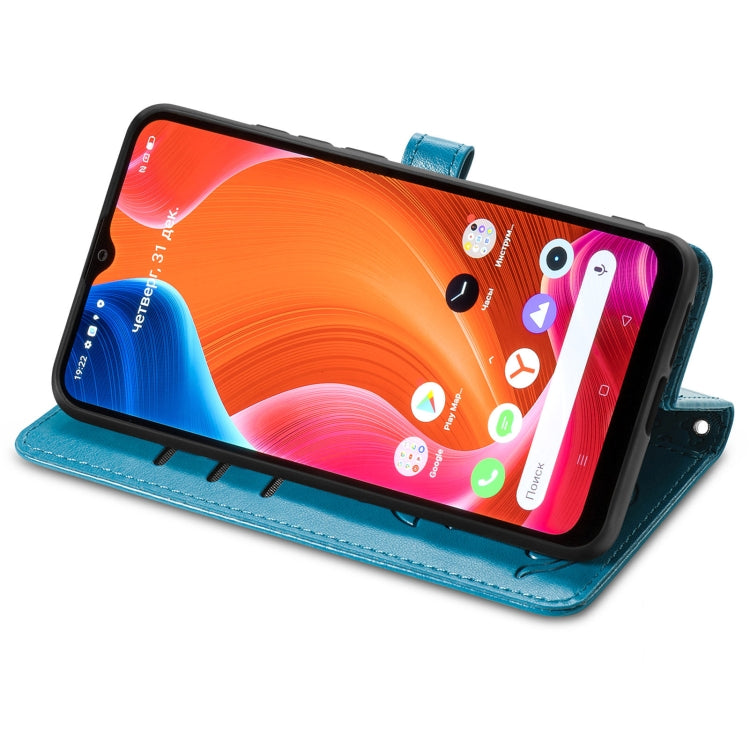 For OPPO Realme C20 Lovely Cat and Dog Embossing Pattern Horizontal Flip Leather Case , with Holder & Card Slots & Wallet & Cartoon Clasp & Lanyard