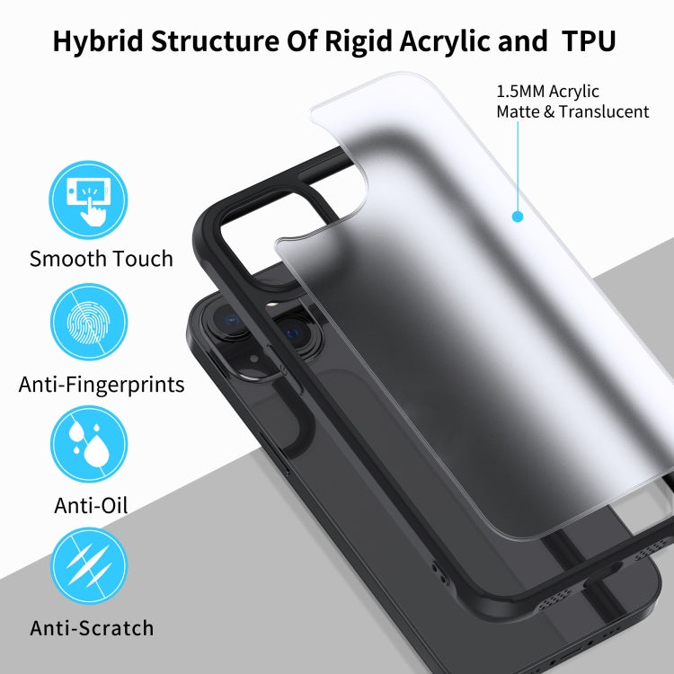 For iPhone 13 mini Sound Coversion Shockproof Frosted Acrylic Protective Case