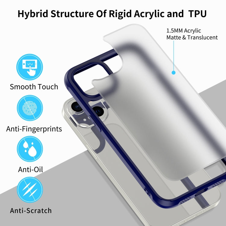 For iPhone 13 Sound Coversion Shockproof Frosted Acrylic Protective Case