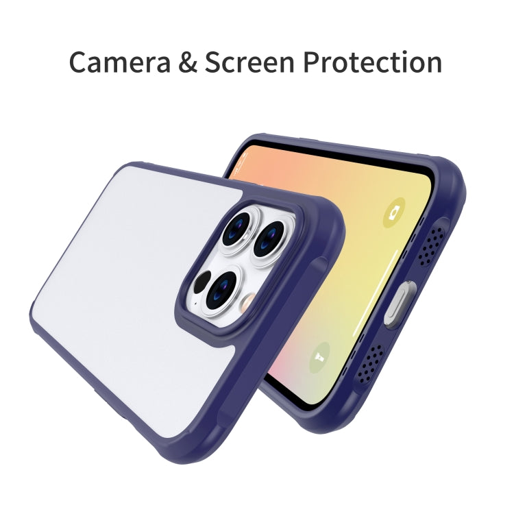 For iPhone 13 Sound Coversion Shockproof Frosted Acrylic Protective Case