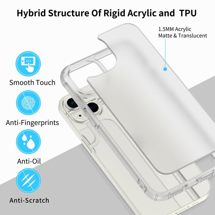 For iPhone 13 Sound Coversion Shockproof Frosted Acrylic Protective Case