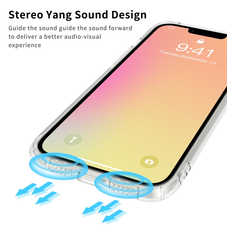 For iPhone 13 Sound Coversion Shockproof Frosted Acrylic Protective Case