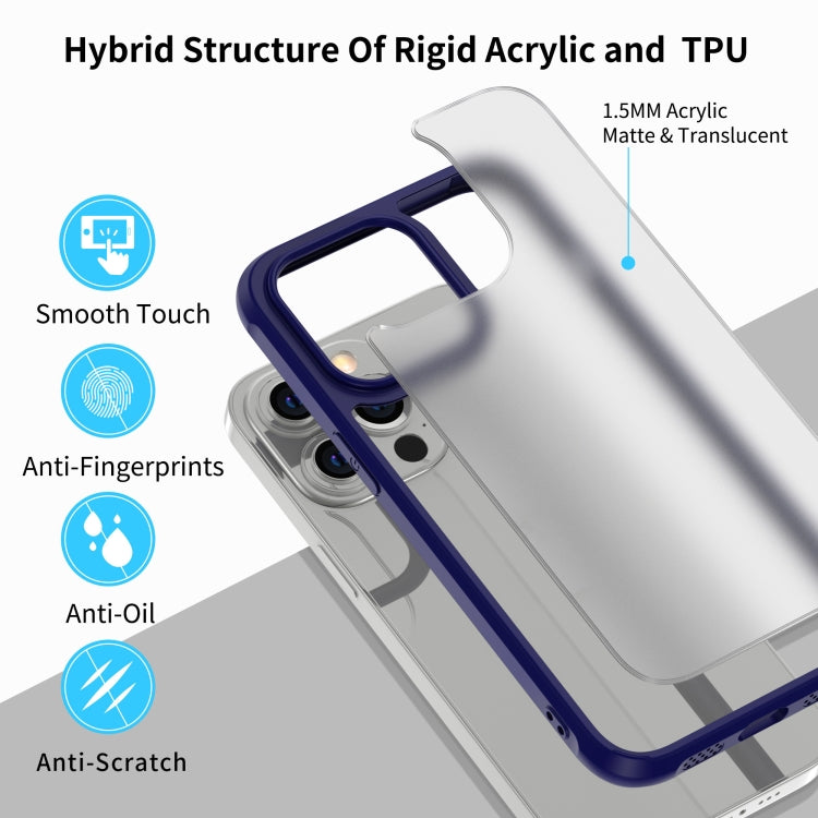 For iPhone 13 Pro Sound Coversion Shockproof Frosted Acrylic Protective Case