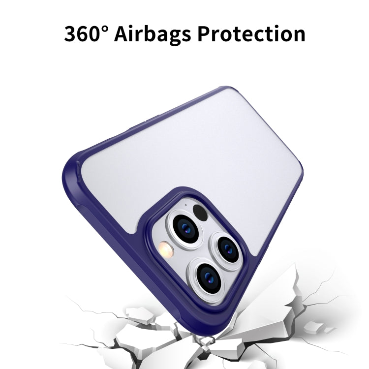 For iPhone 13 Pro Sound Coversion Shockproof Frosted Acrylic Protective Case