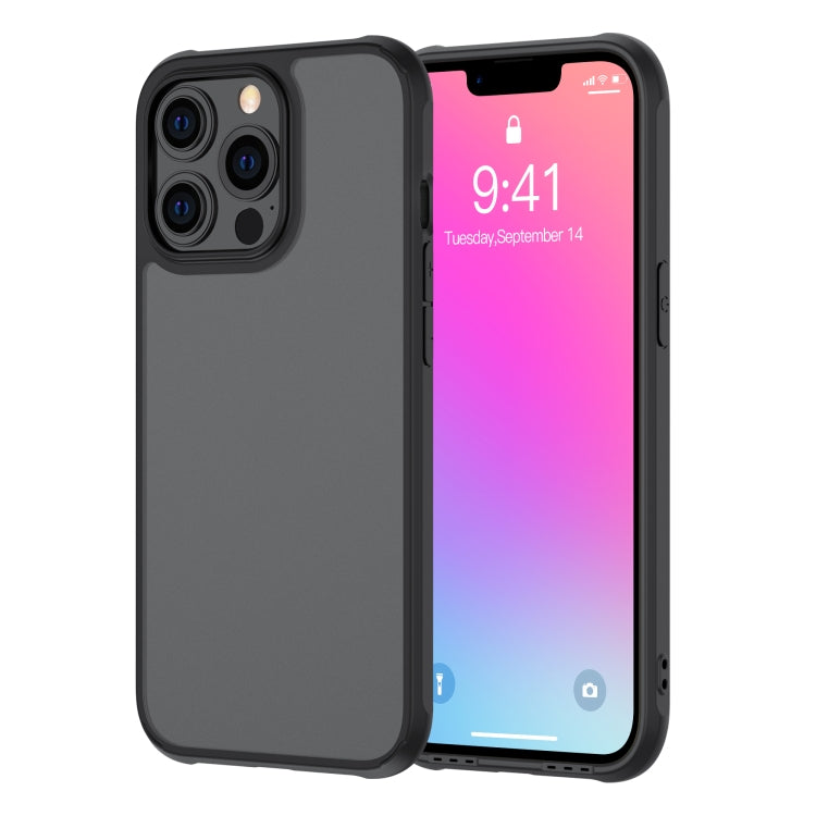 For iPhone 13 Pro Sound Coversion Shockproof Frosted Acrylic Protective Case