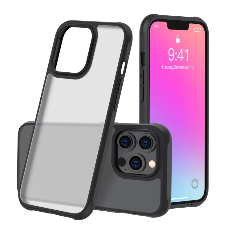 For iPhone 13 Pro Max Sound Coversion Shockproof Frosted Acrylic Protective Case