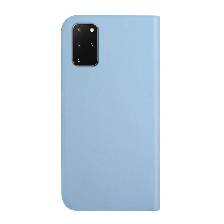For Samsung Galaxy S20+ 3-Folding Ultrathin Skin Feel Magnetic Solid Color Horizontal Flip Leather Case with Holder
