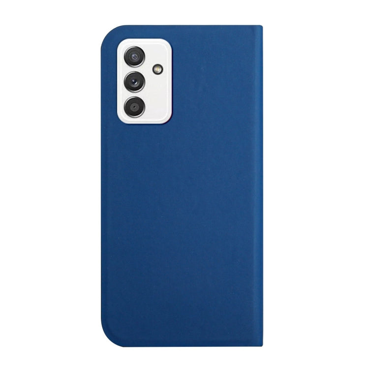 For Samsung Galaxy A82 5G 3-Folding Ultrathin Skin Feel Magnetic Solid Color Horizontal Flip Leather Case with Holder