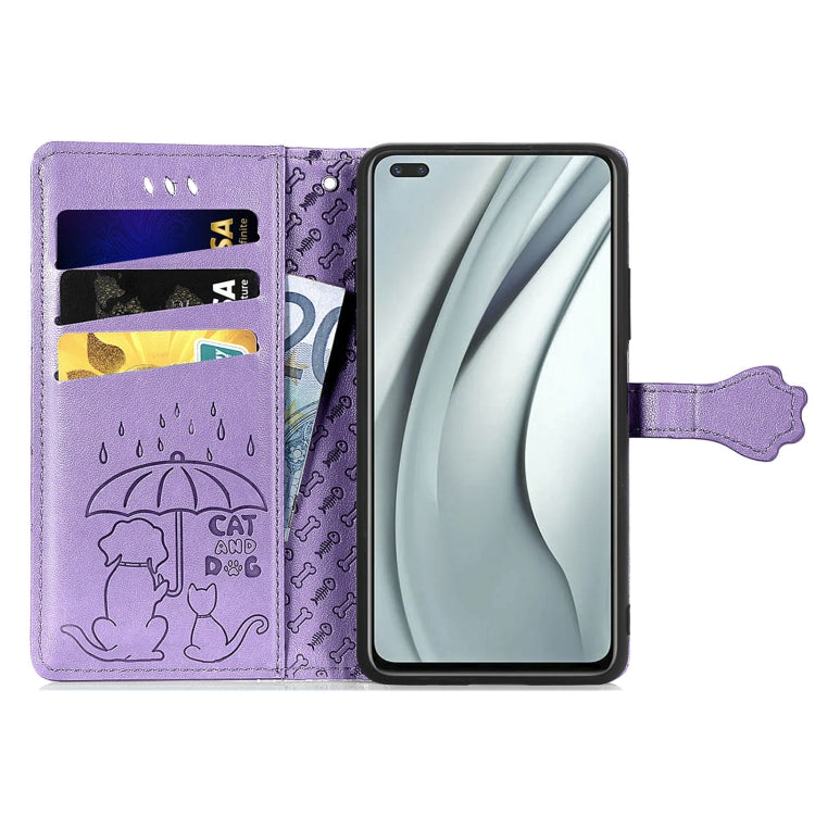 For Infinix Note 8 Lovely Cat and Dog Embossing Pattern Horizontal Flip Leather Case , with Holder & Card Slots & Wallet & Cartoon Clasp & Lanyard