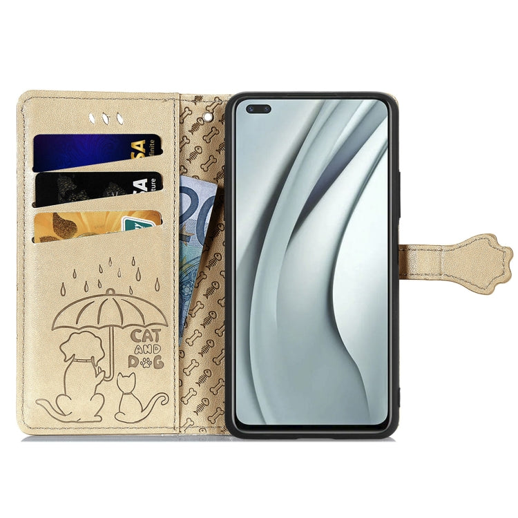 For Infinix Note 8 Lovely Cat and Dog Embossing Pattern Horizontal Flip Leather Case , with Holder & Card Slots & Wallet & Cartoon Clasp & Lanyard
