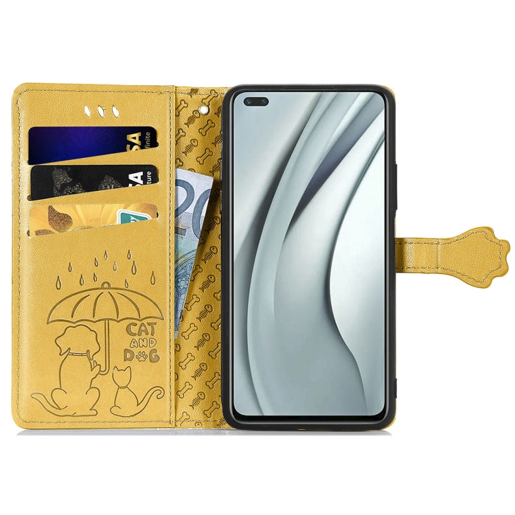 For Infinix Note 8 Lovely Cat and Dog Embossing Pattern Horizontal Flip Leather Case , with Holder & Card Slots & Wallet & Cartoon Clasp & Lanyard