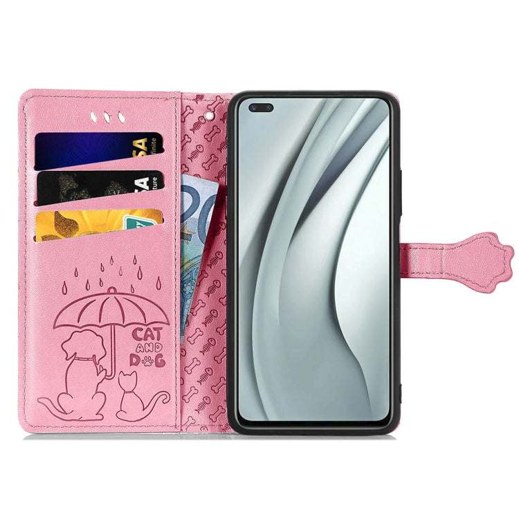For Infinix Note 8 Lovely Cat and Dog Embossing Pattern Horizontal Flip Leather Case , with Holder & Card Slots & Wallet & Cartoon Clasp & Lanyard