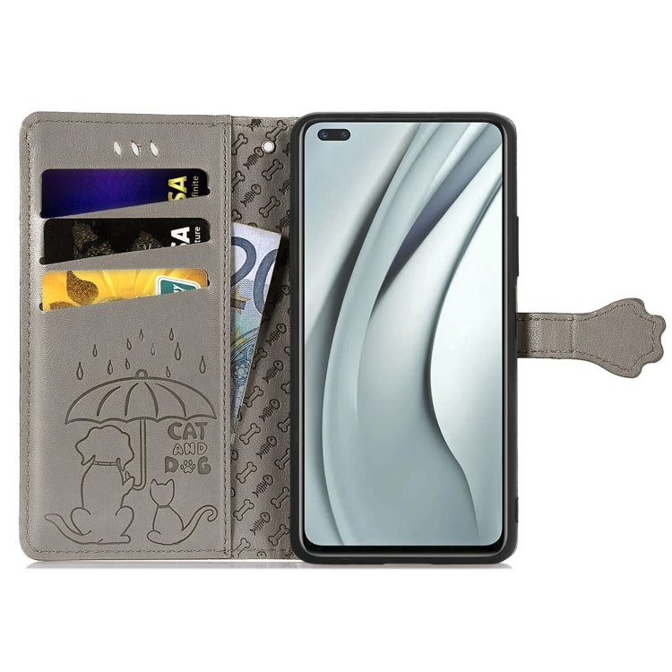 For Infinix Note 8 Lovely Cat and Dog Embossing Pattern Horizontal Flip Leather Case , with Holder & Card Slots & Wallet & Cartoon Clasp & Lanyard