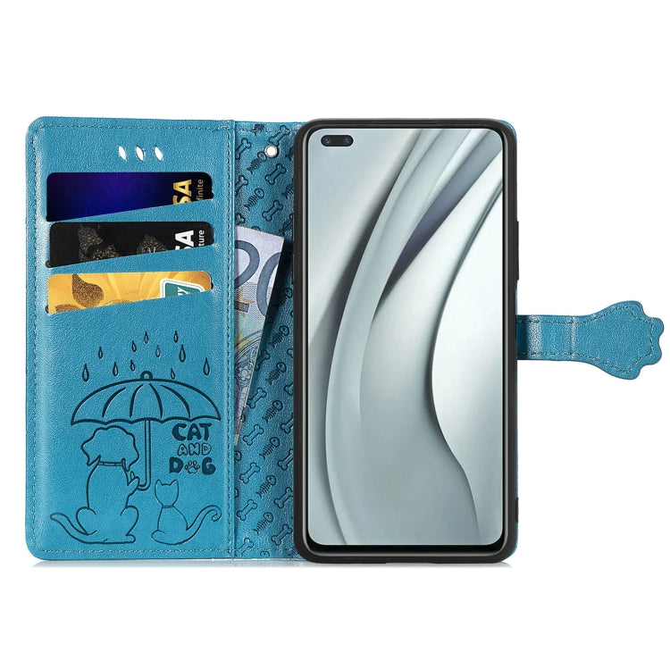 For Infinix Note 8 Lovely Cat and Dog Embossing Pattern Horizontal Flip Leather Case , with Holder & Card Slots & Wallet & Cartoon Clasp & Lanyard