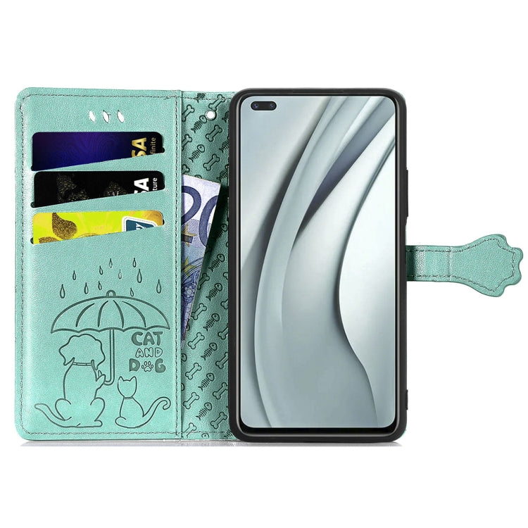 For Infinix Note 8 Lovely Cat and Dog Embossing Pattern Horizontal Flip Leather Case , with Holder & Card Slots & Wallet & Cartoon Clasp & Lanyard