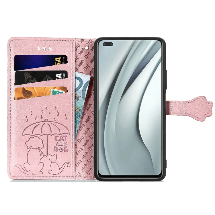 For Infinix Note 8 Lovely Cat and Dog Embossing Pattern Horizontal Flip Leather Case , with Holder & Card Slots & Wallet & Cartoon Clasp & Lanyard
