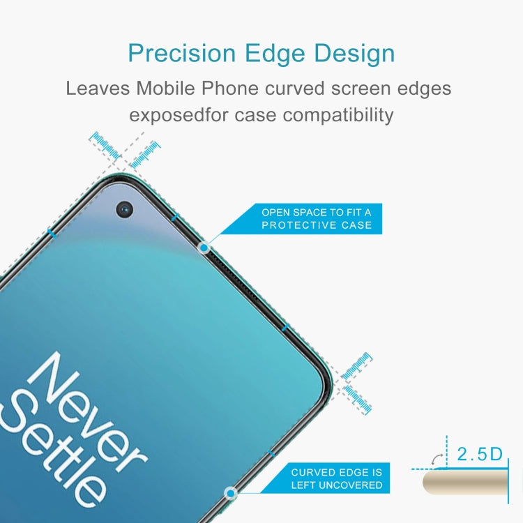 For OnePlus 8T / 8T+ 5G 10 PCS 0.26mm 9H 2.5D Tempered Glass Film