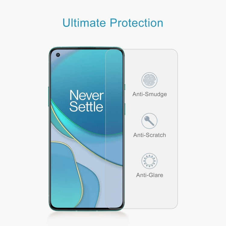 For OnePlus 8T / 8T+ 5G 10 PCS 0.26mm 9H 2.5D Tempered Glass Film