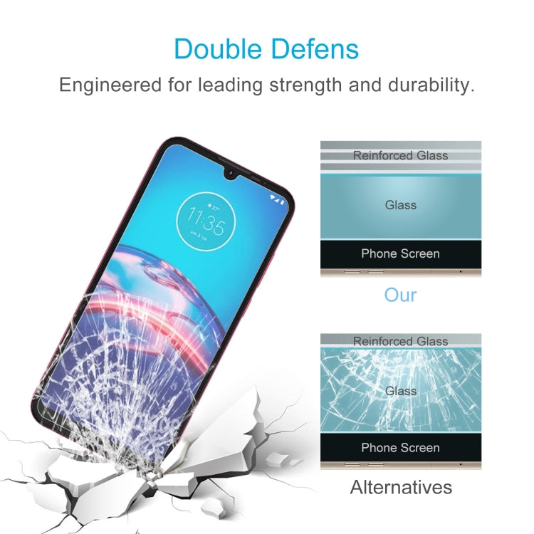 For Motorola Moto E6i 50 PCS 0.26mm 9H 2.5D Tempered Glass Film