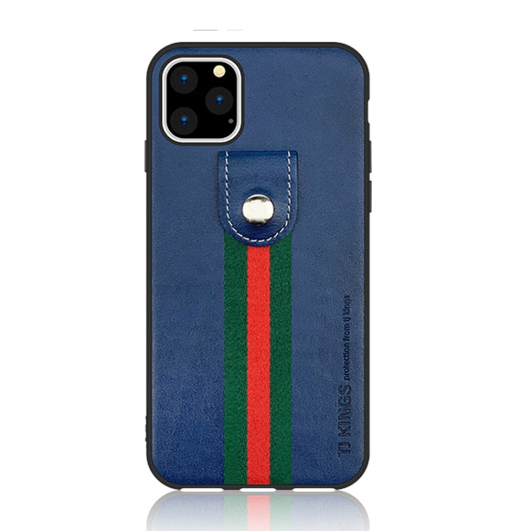 For iPhone 11 TJ KINGS Pinjue Series Shockproof PC + TPU + PU Stitching Stripe + Button Case