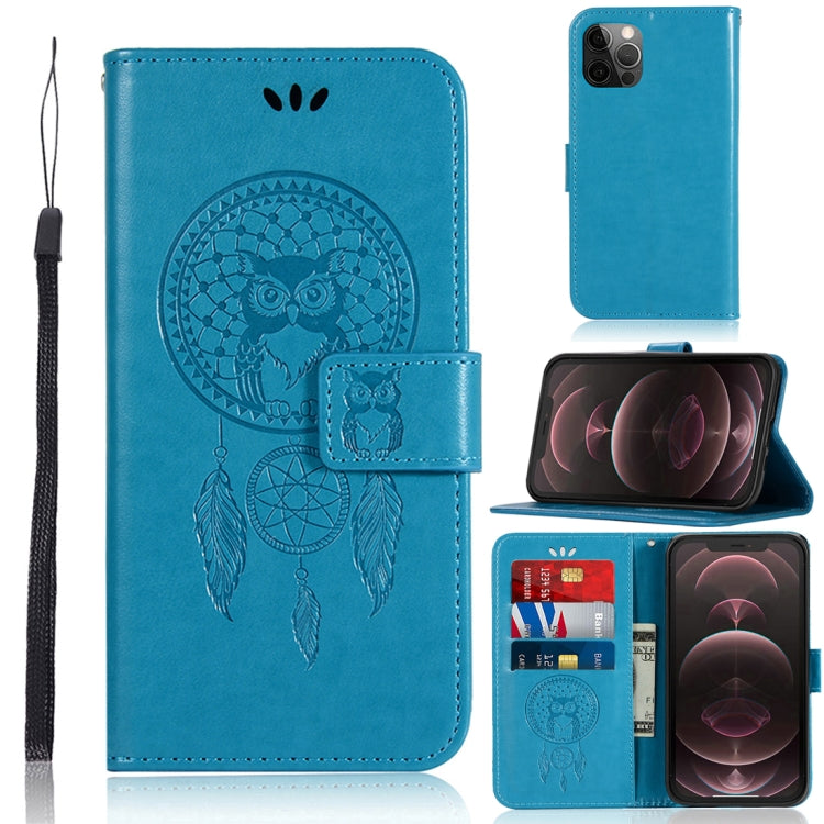 For iPhone 13 Pro Max Wind Chime Owl Embossing Pattern Horizontal Flip Leather Case with Holder & Card Slots & Wallet