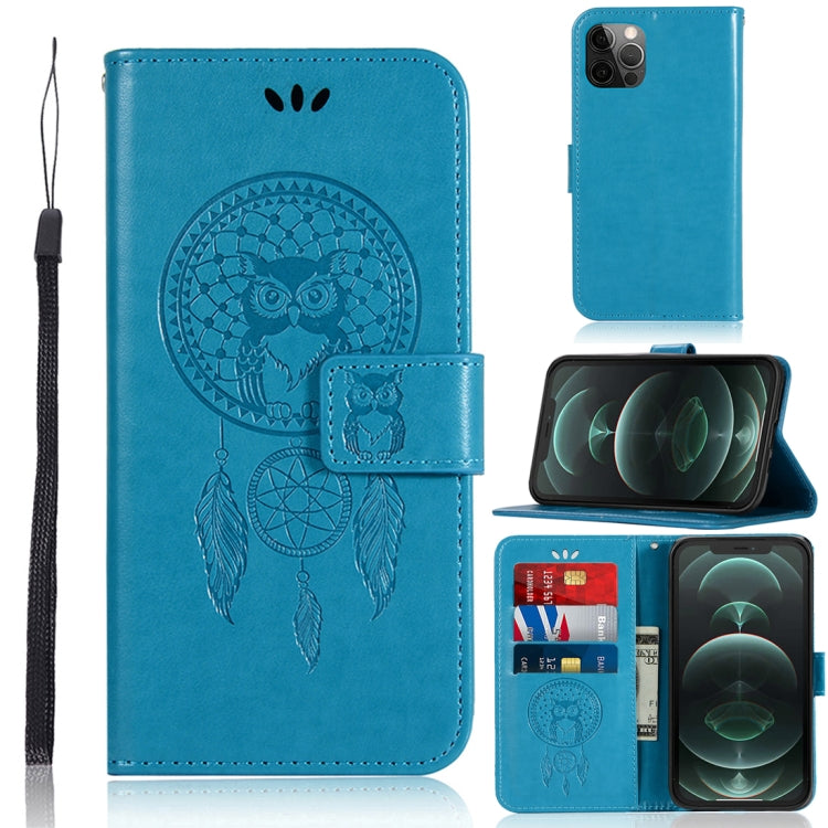 For iPhone 13 Pro Wind Chime Owl Embossing Pattern Horizontal Flip Leather Case with Holder & Card Slots & Wallet