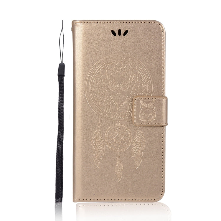 For iPhone 13 Wind Chime Owl Embossing Pattern Horizontal Flip Leather Case with Holder & Card Slots & Wallet