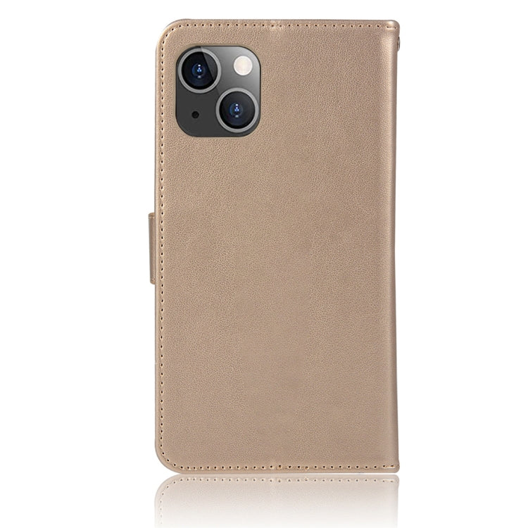 For iPhone 13 Wind Chime Owl Embossing Pattern Horizontal Flip Leather Case with Holder & Card Slots & Wallet
